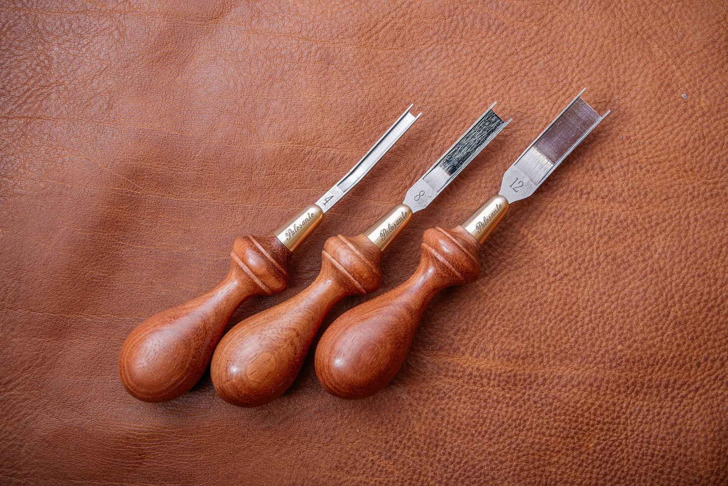 French edger(5 size) - bubinga handle