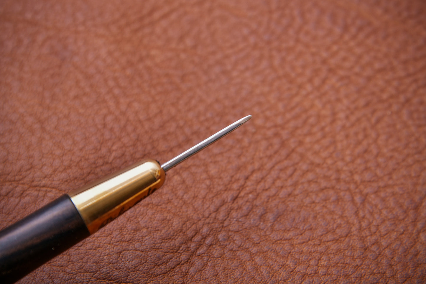 Pistol handle awl - African black wood